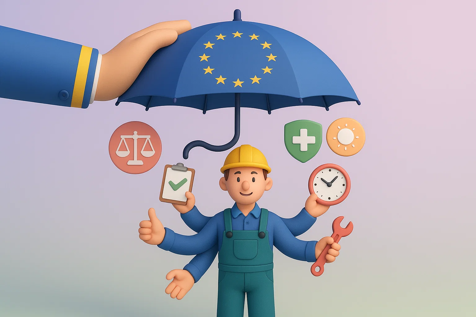 Illustration des règles européennes sur le travail via plateforme – salarié ou indépendant