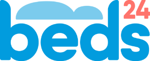 Logo Beds24, solution de gestion de réservations pour hébergements touristiques.
