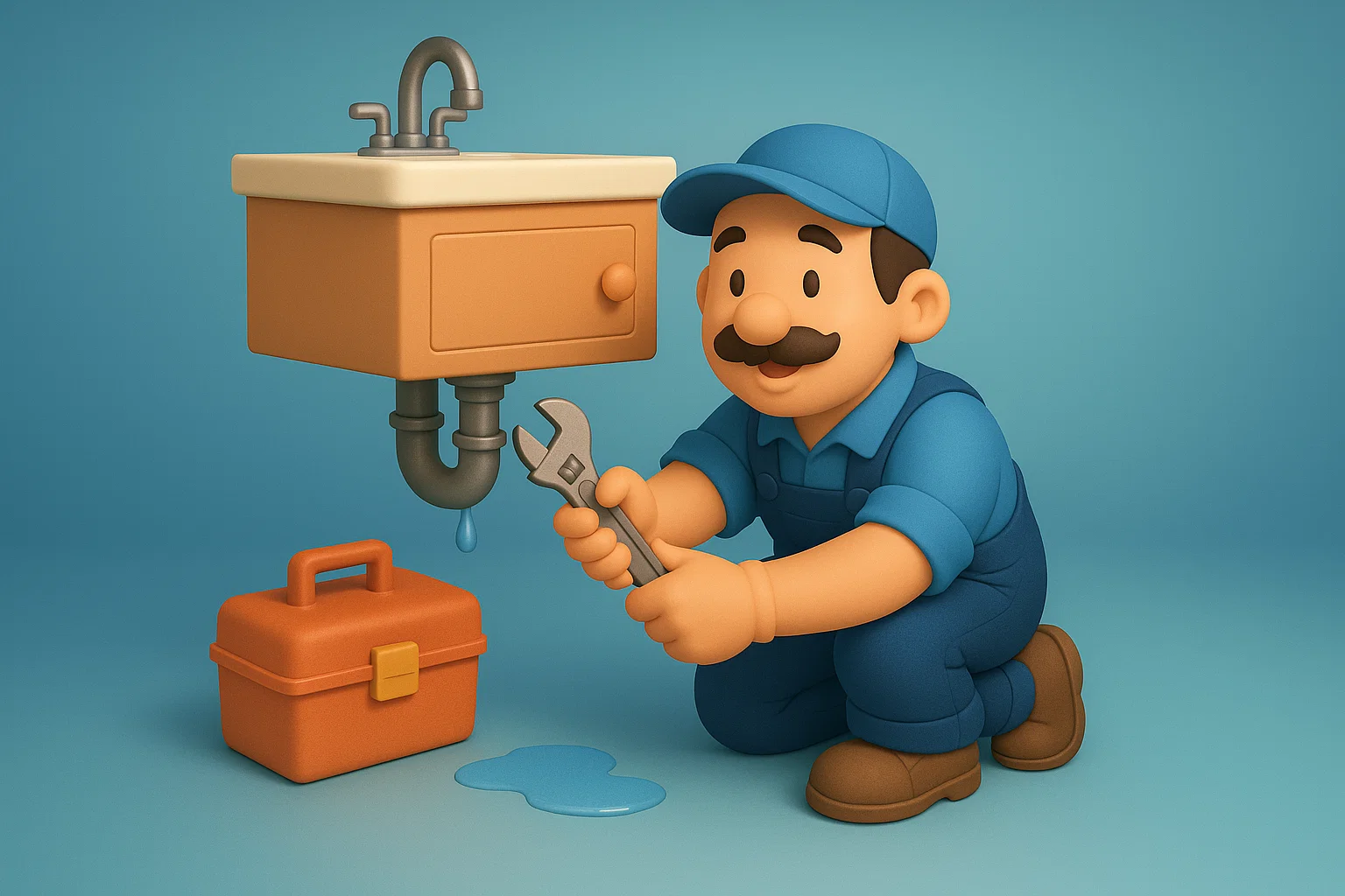 Plombier en intervention, utilisant PlatformEasy pour gérer ses missions, son planning et ses échanges avec les clients en temps réel.