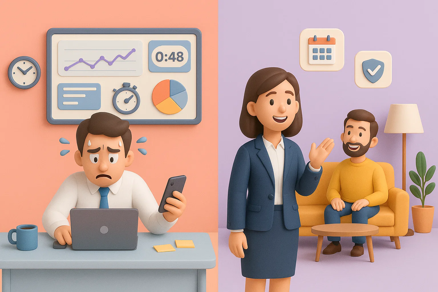 Illustration de la plateformisation des services à la personne – coordination numérique encadrée et non ubérisée