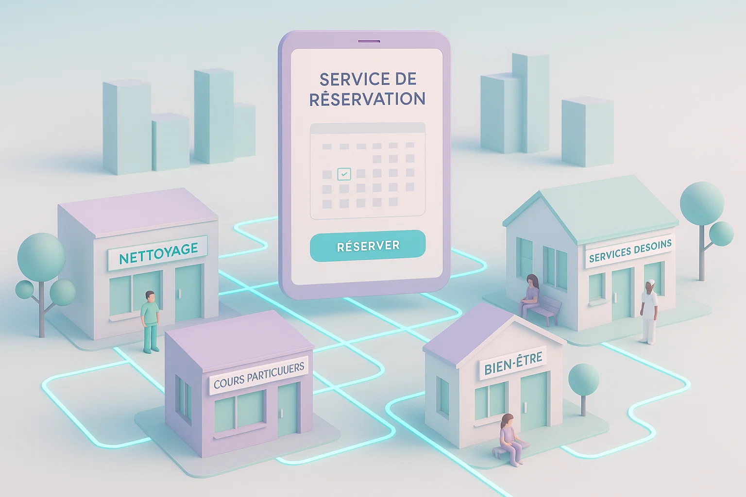 Illustration de l’article sur la plateformisation des services de proximité et ses enjeux éthiques