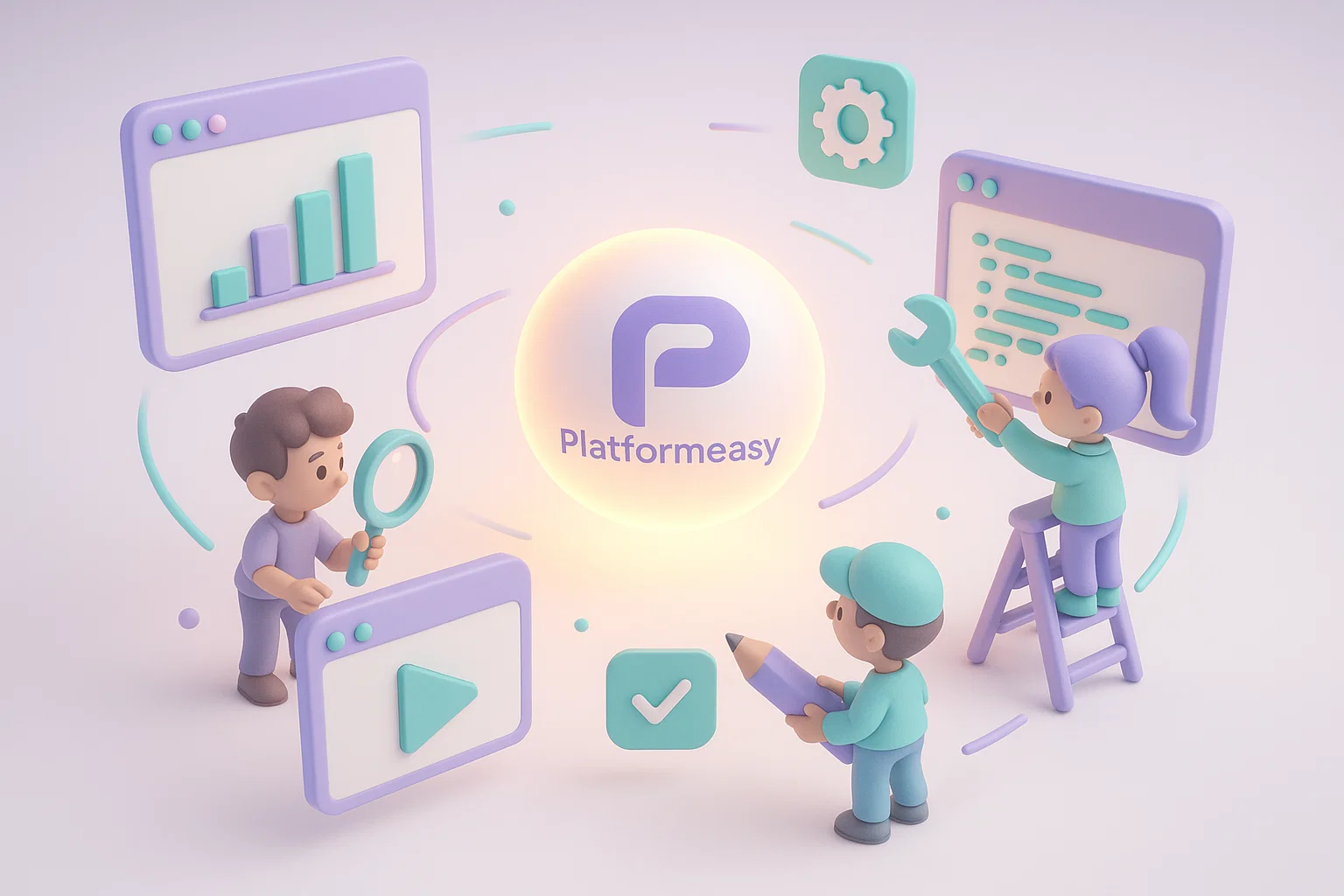 Illustration de la page des notes de version PlatformEasy, mises à jour et nouvelles fonctionnalités